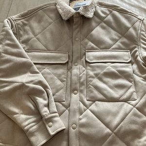 Izzue press-stud quilted shirt jacket
